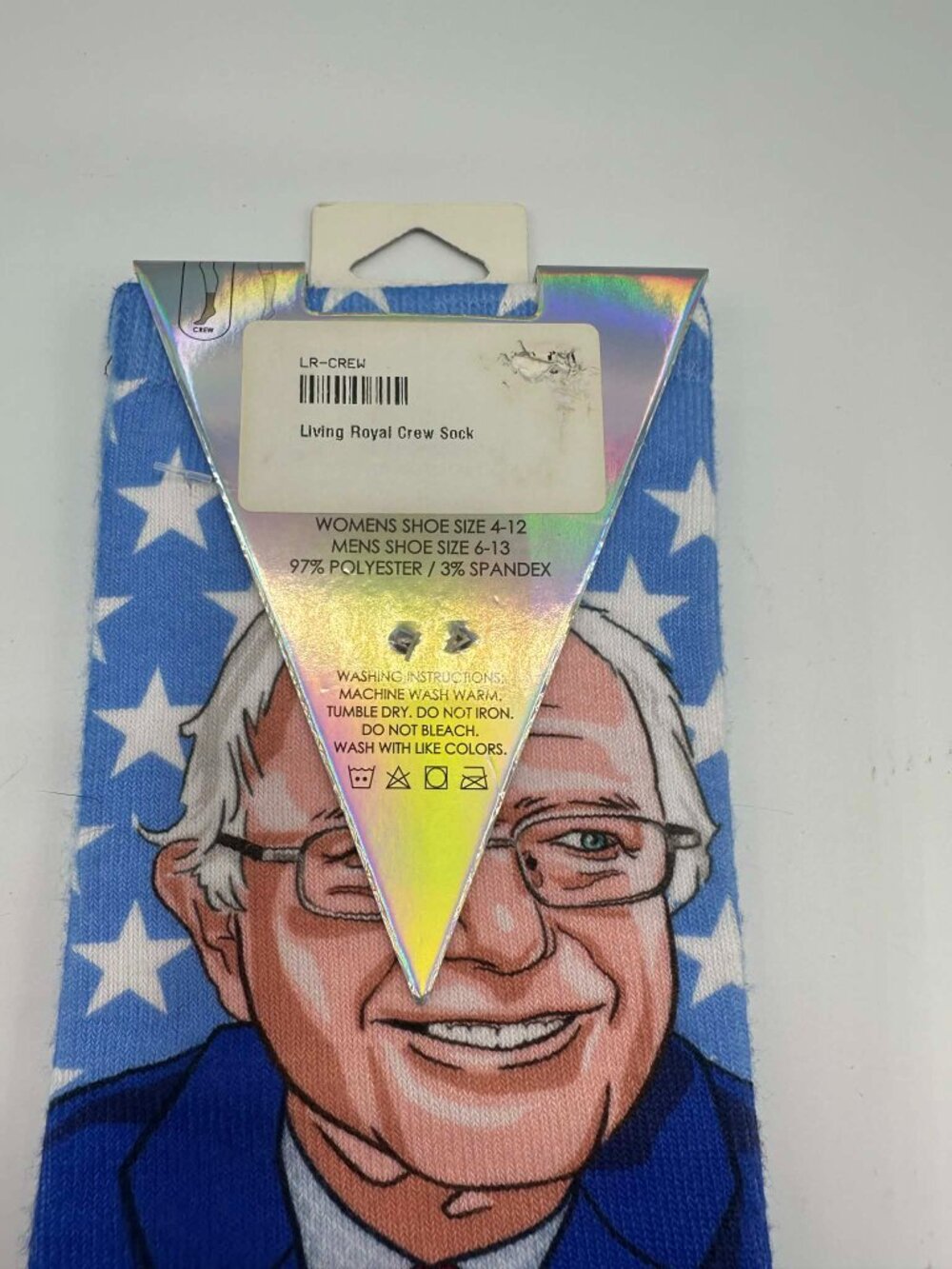 Bernie Sanders Living Royal Blue Star Socks - Picture 7 of 8